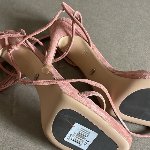 Tony Bianco suede tie strap heels - Picture 3 of 3